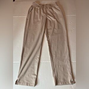 Joie Pants Womens Small Light Beige Paperbag Waist Pull On Pants poly/spandex